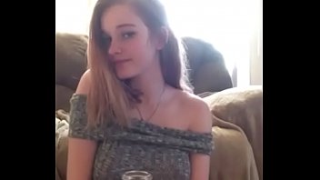 Teen smoking and show tits